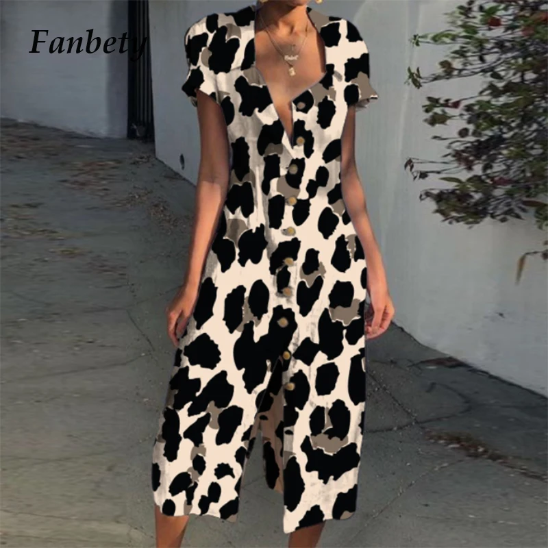 2021 Summer Sexy Leopard Leafs Print Hip Dress Women Elegant Turn-Down Collar Button Shirt Dresses Female Fashion Casual Dress