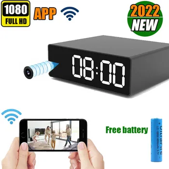 Cámara de video Minicámara de seguridad con visión nocturna, reloj secreto con Wifi, detección de movimiento, videocámara HD, micro Cámara, novedad de 2022