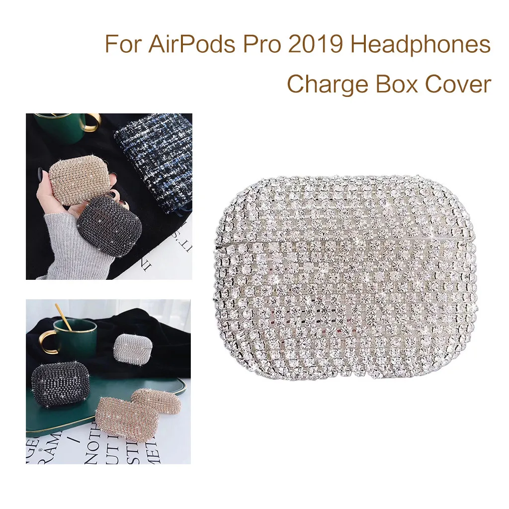 HIPERDEAL ручная DIY Алмазная Защитная крышка для AirPods Pro Беспроводная зарядная коробка набор с алмазной защитной крышкой чехол