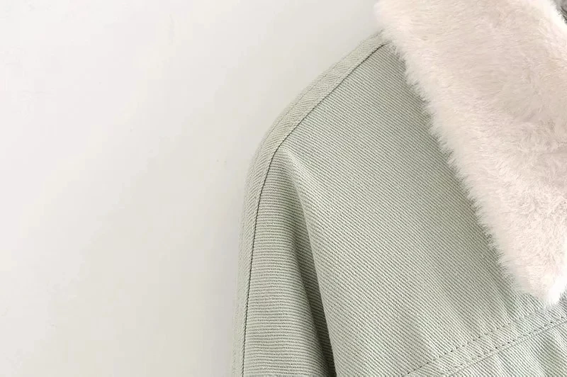 Увядшая зимняя джинсовая куртка для женщин casaco feminino jaqueta feminina Высокая уличная винтажная стекающаяся Толстая джинсовая куртка Женские топы