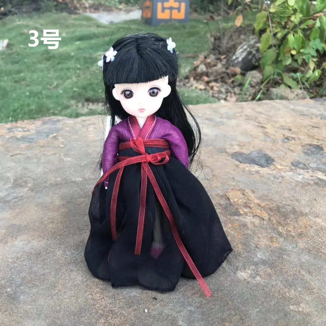 1/8 Bjd кукла Китайский костюм кукла с одеждой 13 шарниров 16 см детская кукла DIY игрушка девочка игрушки для детей подарок шар шарнирная кукла - Цвет: 3