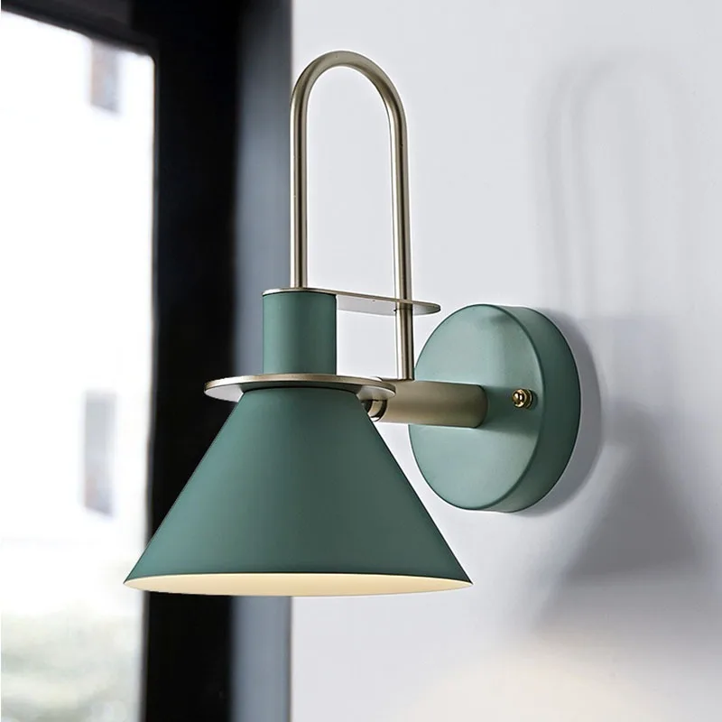 Macarons Horn Wall Lamp Modern Bedside LED Bedroom Bar Restaurant Indoor Hallway Bird | Лампы и освещение