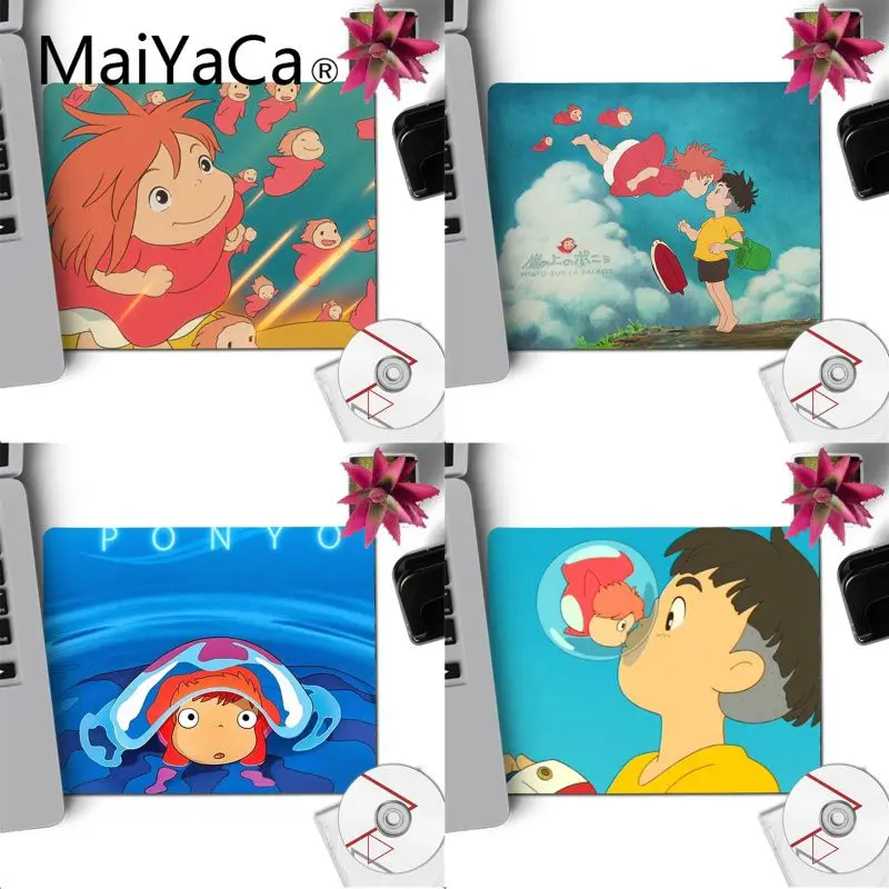 

MaiYaCa Ponyo on the Cliff Laptop Computer Mousepad small mousepad gamer 29x25cm Computer Gaming mouse pad