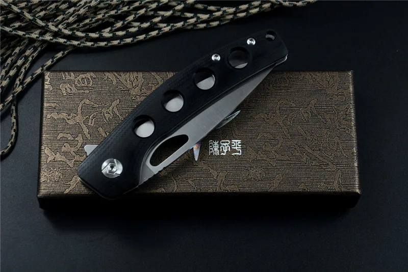 CH CH3530G10 Флиппер складной нож D2 лезвие шарикоподшипник шайба G10 Ручка Открытый Отдых Охота карманный нож EDC инструменты