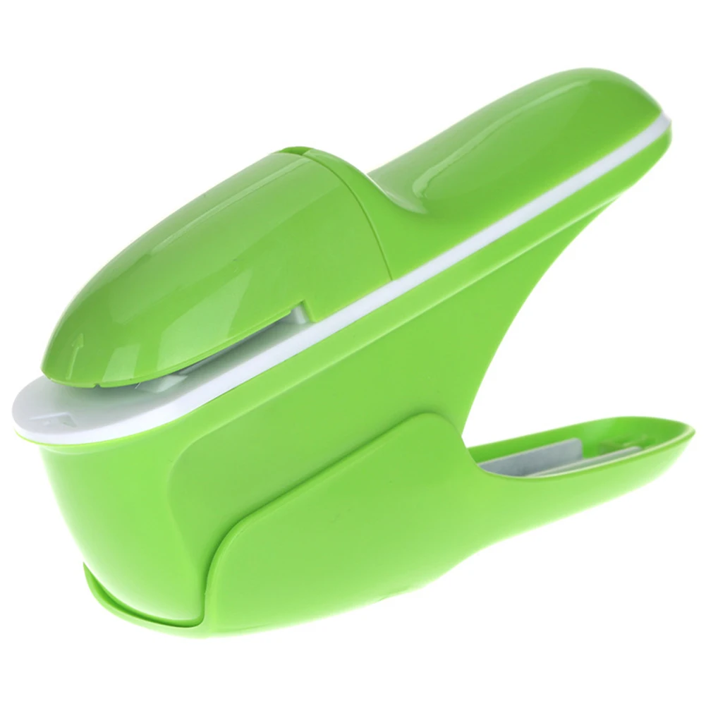 Simple Hand-held Stapler Mini Safe without Staples Staple Free Stapleless8 Sheets Capacity for Office School Paper Binding Hot
