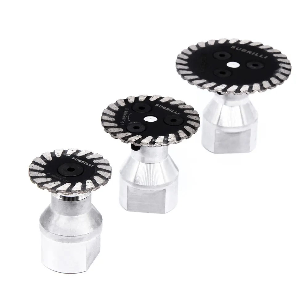 Hot pressed Diamond Mini Turbo Cutting Blade With Removable Flange M14 & 5/8-11 Diamond Carving Disc Saw Blade For Stone Granite