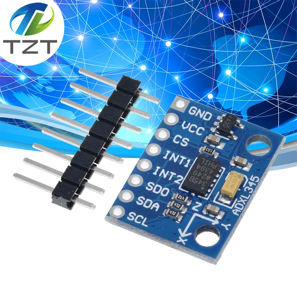 GY291 ADXL345 3Axis Gravity Acceleration Tilt Digital IIC/SPI Module For 