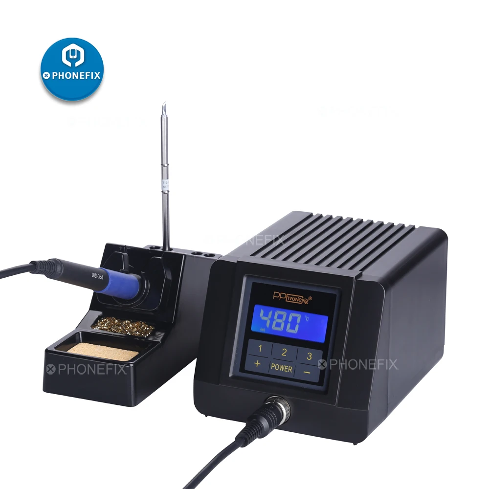 

PHONEFIX PPD1200 Intelligent ESD Lead-Free Soldering Station with LED Digital Display for Mobile Phone Repair Welding Tools