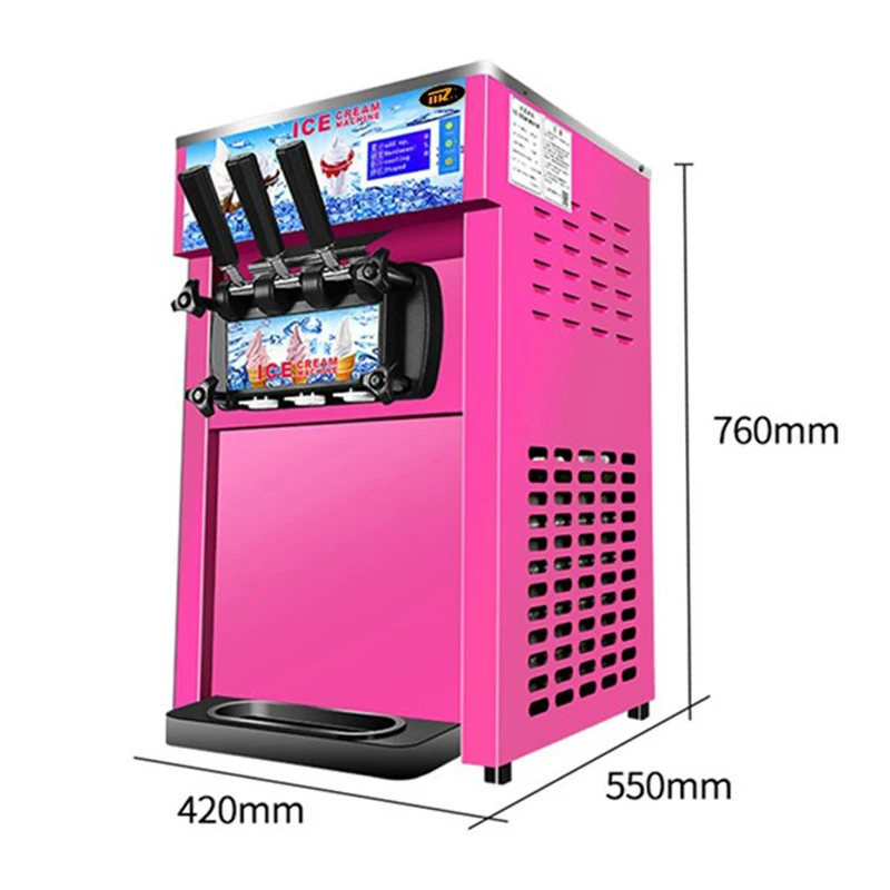 

Commercial Soft Serve Ice Cream Machine Electric Desktop Ice Cream Makers Yogurt Sundae Ice Cream Vending Machine