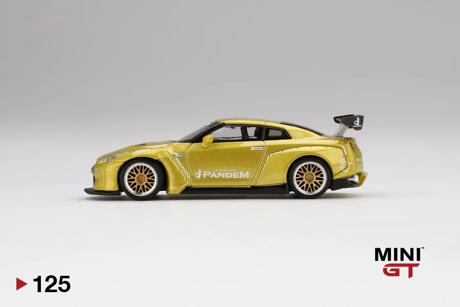 Мини GT 1:64 Nissan R R35 Pandem Wing cosmitan Yellow RHD Minigt TSM модель литая машина|Наземный транспорт| |
