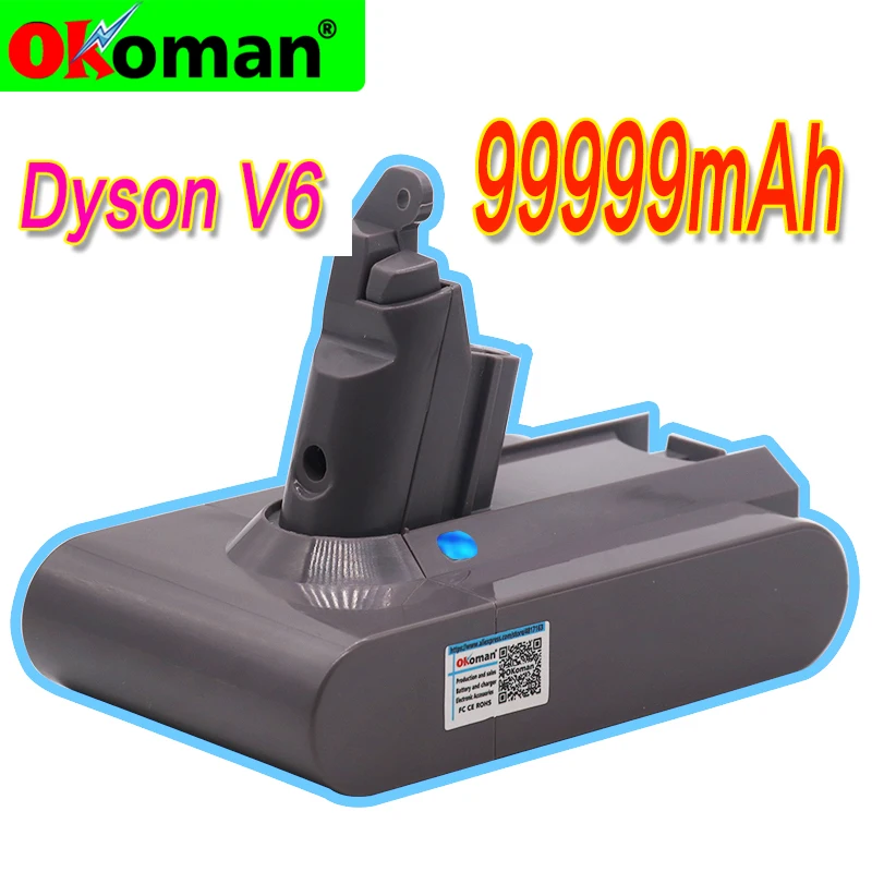 Литий ионный аккумулятор 99999 мАч 21 6 в 965874 Ач для пылесоса Dyson V6 DC58 DC59 DC61 DC62 DC74 SV09 SV07