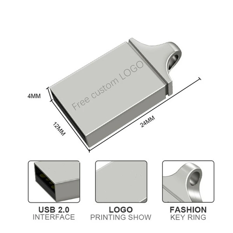 usb флешка 2,0 металлический диск ручка накопитель 128 ГБ браслет флэш-памяти 64gb16gb высокоскоростной 8 Гб Флешка 32 ГБ Бесплатный Пользовательский логотип