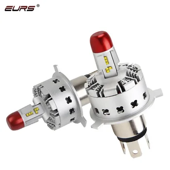 

EURS(TM) h4 led bulb Car headlights Automobiles LED Bulb ZES chip 40W 6000LM motorcycle headlamp fog light Car Styling 6000k 7E