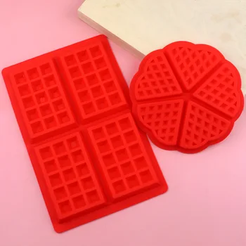 

Ruminate Currently Available Square Heart Shape Set Waffle Silicone Cake Mold Handmade Cookie High-temperature Resistant song bi