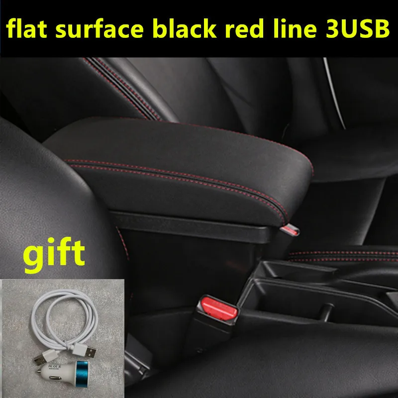 Для VW UP подлокотник коробка USB зарядка увеличение двойной слой центральный