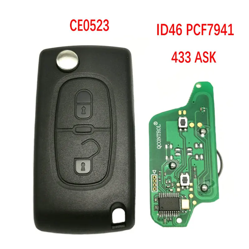 Datong мир автомобиль дистанционного ключа для Peugeot Expert партнер 207 307 308 407 807 CC SW 433