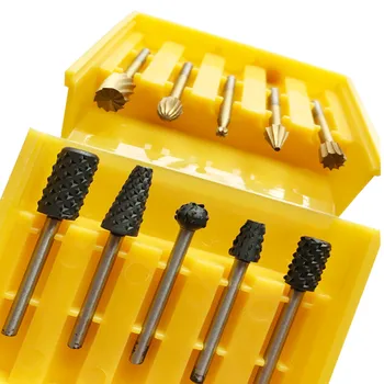 

10pcs/set 3.15mm electric rotating wood carving the wood chipper group gendiao of high speed steel milling cutter grinding head