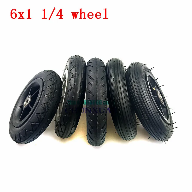 Scooter Wheel Tyre Inner Tube 6x1 1/4 solid or Pneumatic wheel tyre fits many gas electric scooters and e-Bike 6 inch tire inner tube 6x1.25 solid wheel tyres