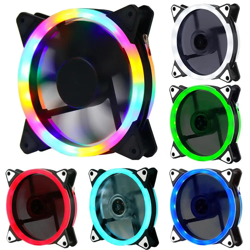 

120mm Case fan Computer Cooling Cooler fans Colorful RGB LED Fan Radiator Heatsink for Computer Bearing Fan