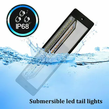 

Turn Signal LED Parking Taillights Strobe Light Kit 3000K 500LM 2pcs Tail Brake