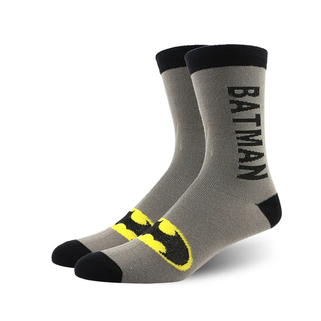 Мужские носки с героями комиксов Marvel, Мстители, Капитан Америка, носки с героями мультфильмов, Бэтмен, Супермен, Железный человек, носки «Халк», женские хлопковые носки для пары - Цвет: 11