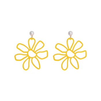 

Tassel Yellow Lemon Flower Hollow Candy Heart Shape Fried Egg Geometric Cake Acrylic Drop Earrings Dangle Earrings For Women