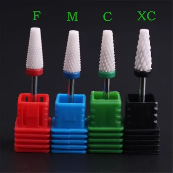 

Manicure Ceramic Drill Bits Grinding Bit Electric Polishing Machine Cone Flat Head Pedicure Top Nail File Gel Remover Accessory