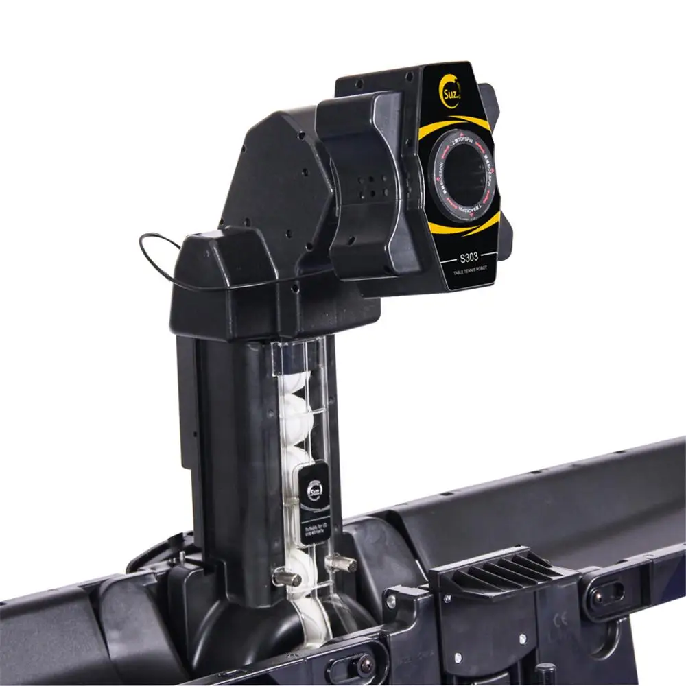SUZ Table Tennis Robot S303 PING PONG Training Robot 40+ ballsThrower-Shooter for Ping Pong Table Table Tennis Accessories