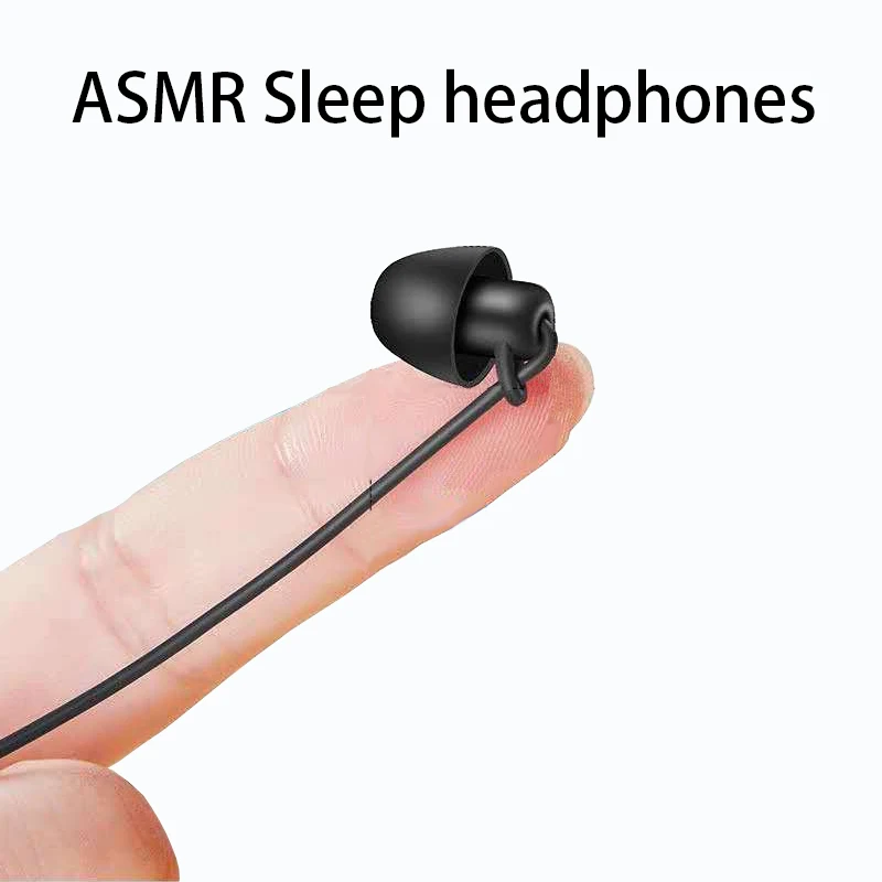 ASMR Hi Fi наушники гарнитура шумоподавление спящие мягкая силиконовая TPE провод без