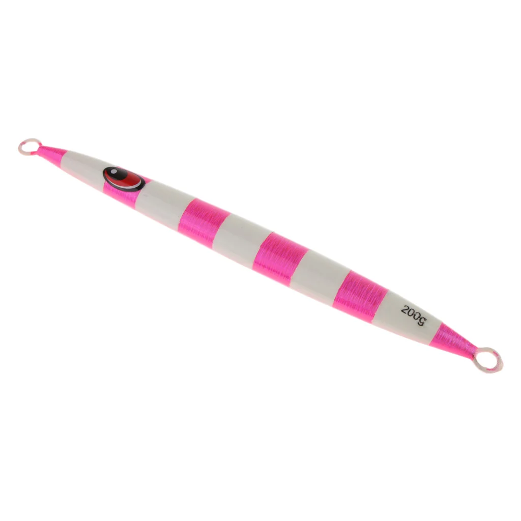 200g 19.8cm Metal Fishing Lures Vertical Jigging Bait Hard Heavy Weight Hard Bait Crankbait for Casting