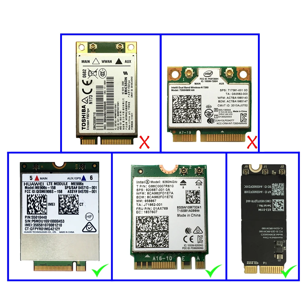 RP SMA + MHF4/IPX Pigtail 2dbi 2 4G/5G WiFi антенна для NGFF 7260 7265 3160 8260 BCM94360HMB BCM94360CS2 EM7355 ME906E ME906V|wifi