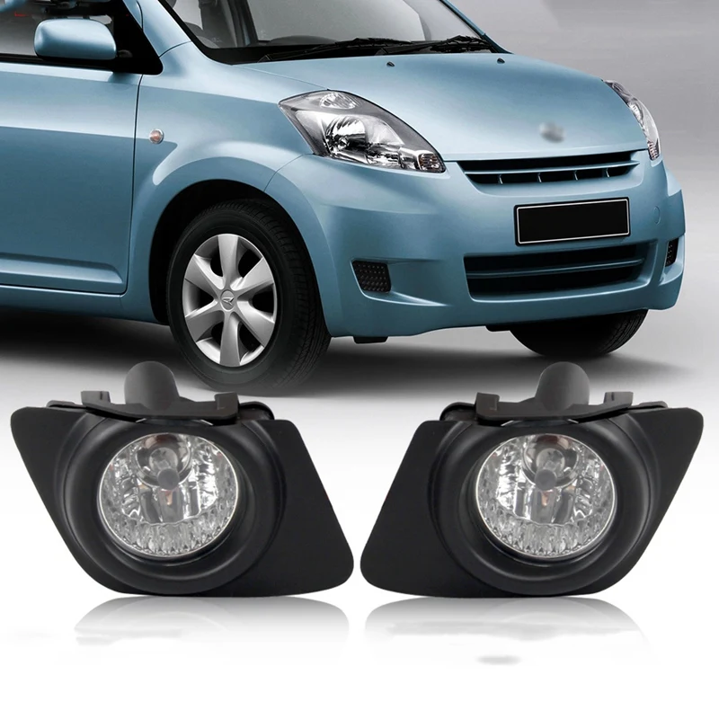 

NEW-Pair Front Bumper Fog Light Lamp Assembly with Switch Wring Harness for DAIHATSU SIRION 2006-19 for TOYOTA PASSO 2013