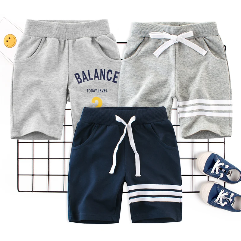 Брюки, штаны для маленьких мальчиков, Детская летняя хлопковая одежда для малышей Модная однотонная одежда