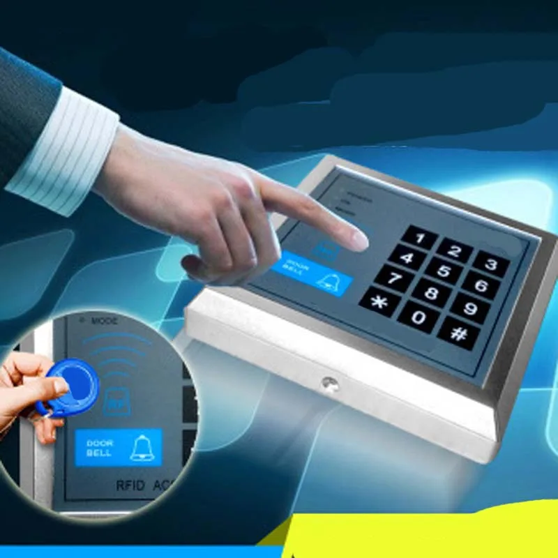 

Touch controller access control integrated machine read head password card access control machine