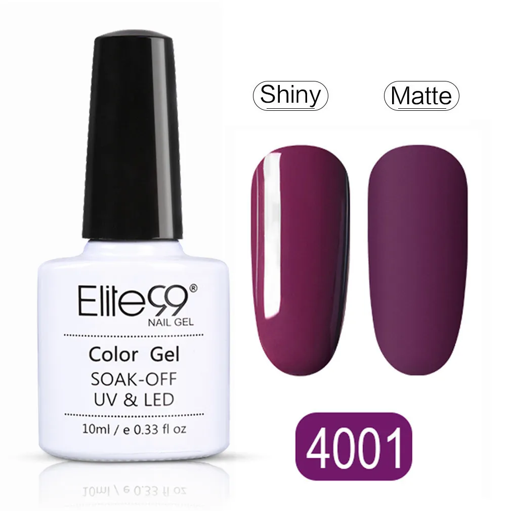 Elite99, 10 мл, серия Brick Red, Гель-лак для маникюра, полуперманентный Праймер, матовое верхнее покрытие, Гель-лак, отмачиваемый, Гель-лак для ногтей - Цвет: GJS4001