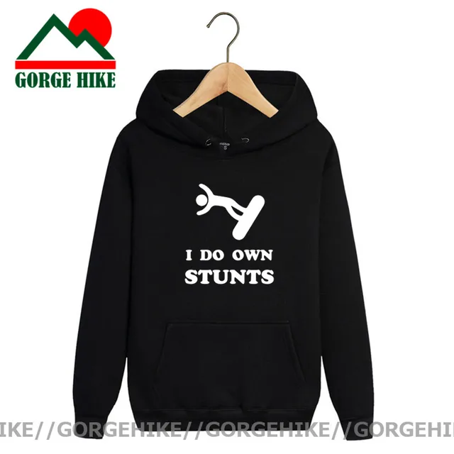 GorgeHike I Do My Own )stuntman fall Off snowboard felpe con cappuccio uomo  inverno Pullover da uomo felpe con cappuccio in pile caldo|Hoodies \u0026  Sweatshirts| - AliExpress