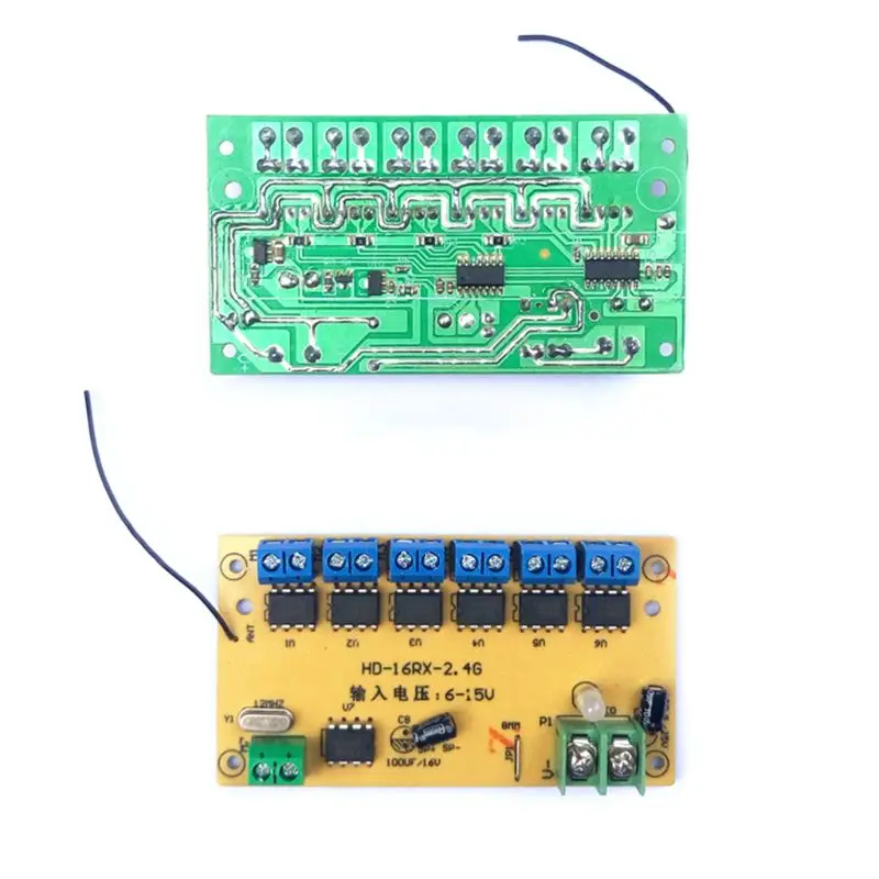 

12 CH High-power 2.4G Remote Control and Receiver Car Ship Tank Excavator DIY 6-15v 634F