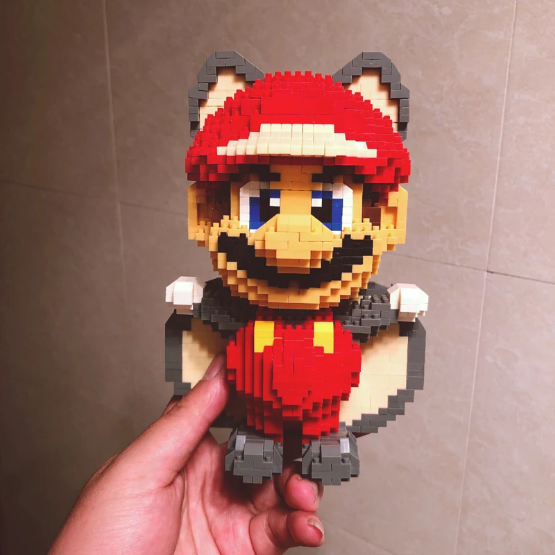 Игра Weagle Super Mario Peach Princess Bowser Goundhog Летающая белка 3D модель Алмазная Мини
