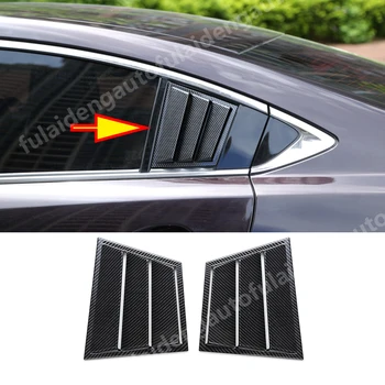 

2pcs For Mazda 6 Atenza 2019-2020 Carbon fiber ABS Rear Window Quarter Louver Cover Trim Car Styling Accessories