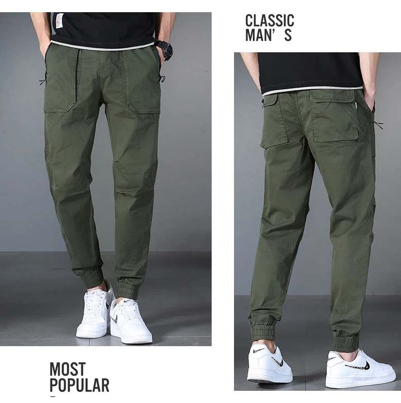 cargo track pants Cargo Pants Mens Cotton Trousers 2022 Brand Casual Men's Pants Hip-hop Jogger Streetwear Mens Bottoms Multi-pocket Sweatpants wrangler cargo pants