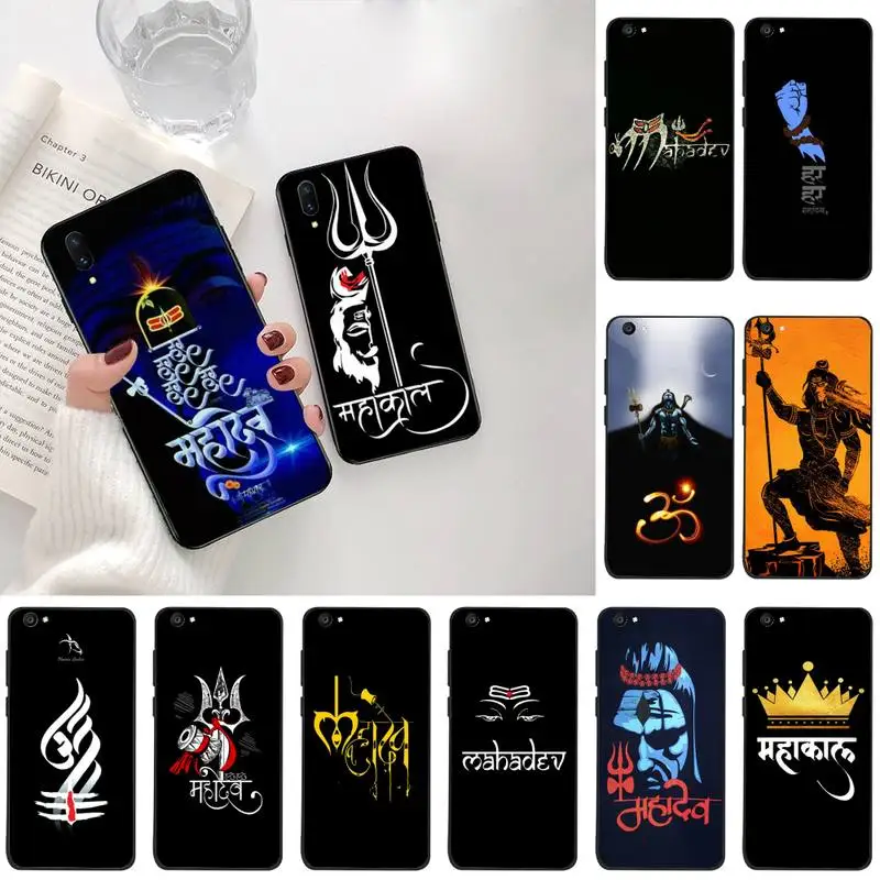 CUTEWANAN Hinduism Lord Shiva Mahakal мягкий силиконовый черный чехол для телефона Vivo Y91c Y17 Y51 Y67 Y55