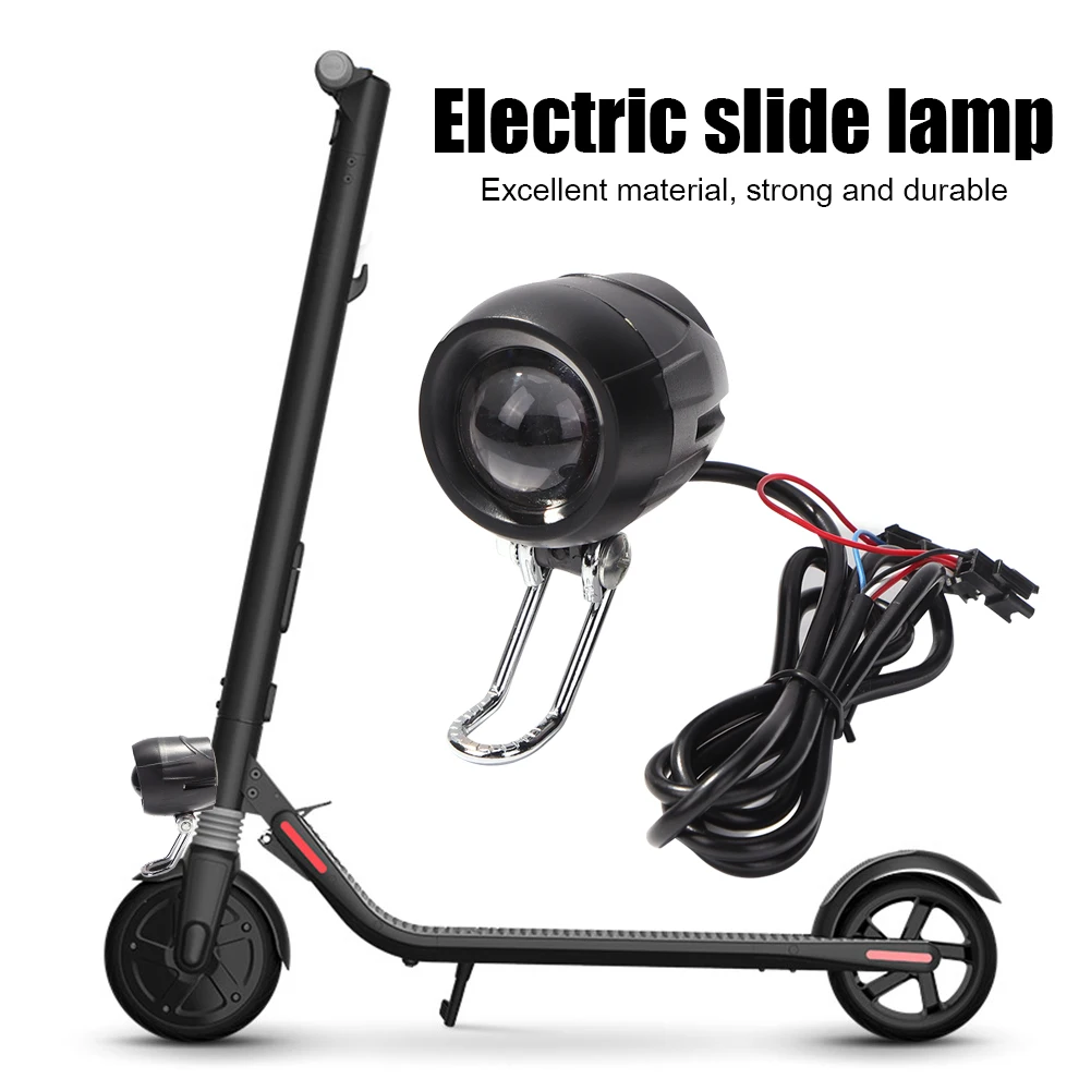2 in 1 Electric Scooter Horn Headlight Durable Motorcycle Big Front