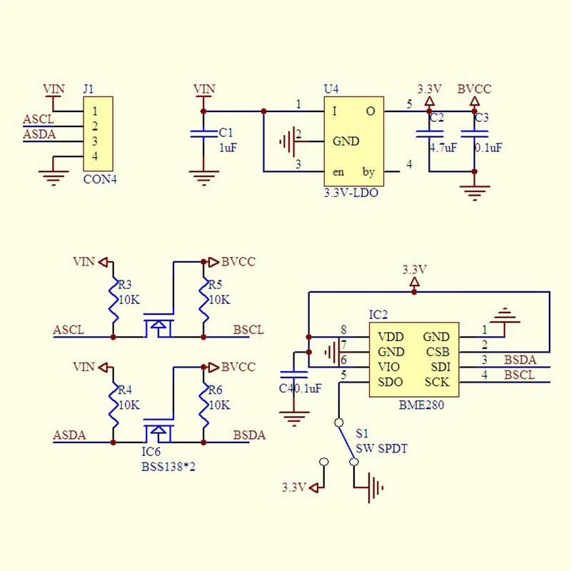 Высокая точность! 3в1 BME280 IEC SPI 1,8-5 в цифровой датчик температуры и влажности Датчик атмосферного давления модуль GY-BME280-3.3