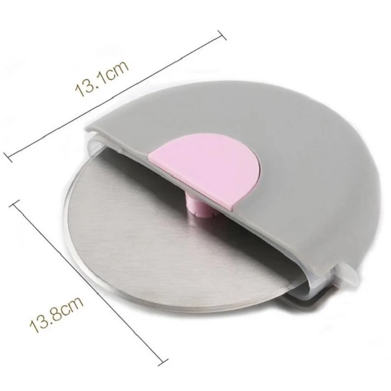 Stainless Steel Pizza Round Knife Hob Pastry Wheels Knife with Lid Roulette Cake Slicer Cutter Bakery Kitchen Baking Accessories
