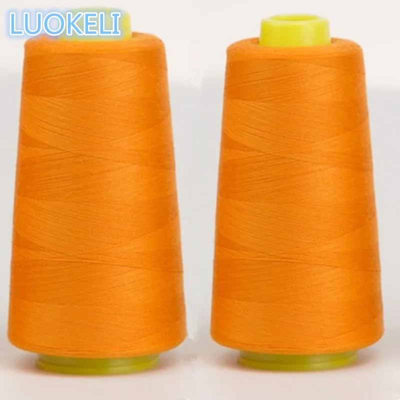 1 шт. 3000 ярдов полиэфирная нить швейная цветная опционально - Цвет: Orange