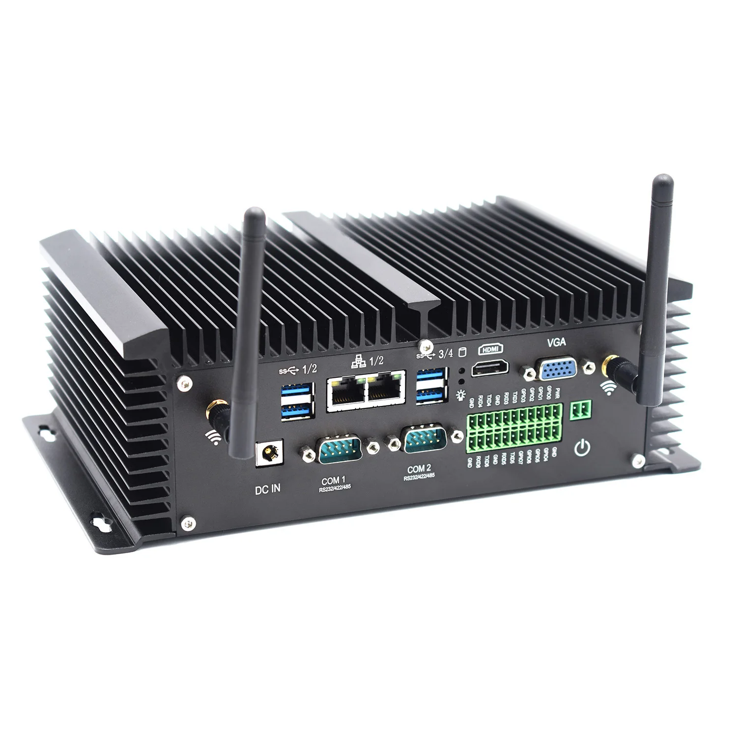 Intel Core i5 8250U with GPIO 6 RS 232 485 COM industrial mini pc DDR4 32GB 7200U i7 7500U Tiny computer HDMI OEM Windows 10 | Компьютеры