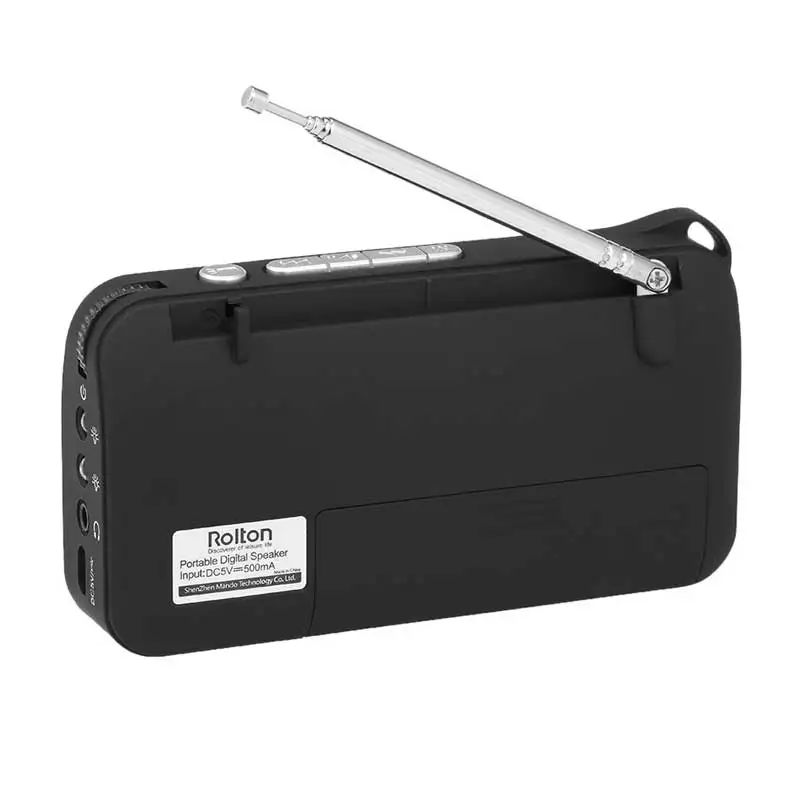 Rolton Mni FM Портативный радио Динамик Mp3 TF карта USB музыкальный плеер Противоугонная