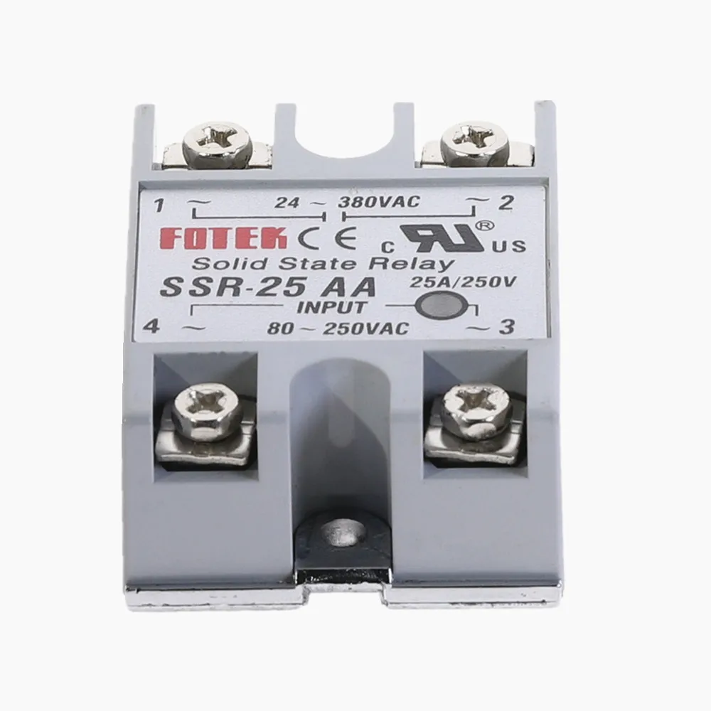 Solid State Relay Module SSR-25AA 25A 80-280V AC Input 24-380V AC Output 000047 