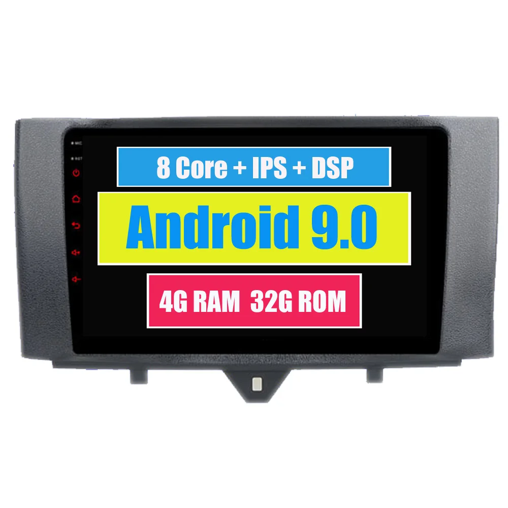 

Car Multimedia Player For Mercedes Benz Smart Fortwo 2011 - 2015 Octa Core Android 9.0 Radio GPS Navigation Bluetooth MirrorLink