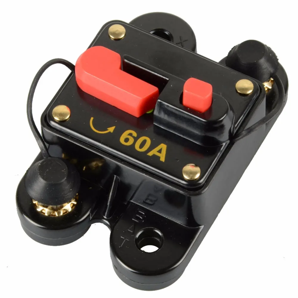 

12V-24V DC Home Solar System Waterproof Circuit Breaker Reset Fuse Inverter